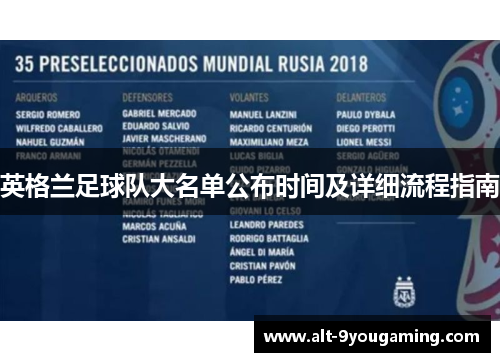 英格兰足球队大名单公布时间及详细流程指南